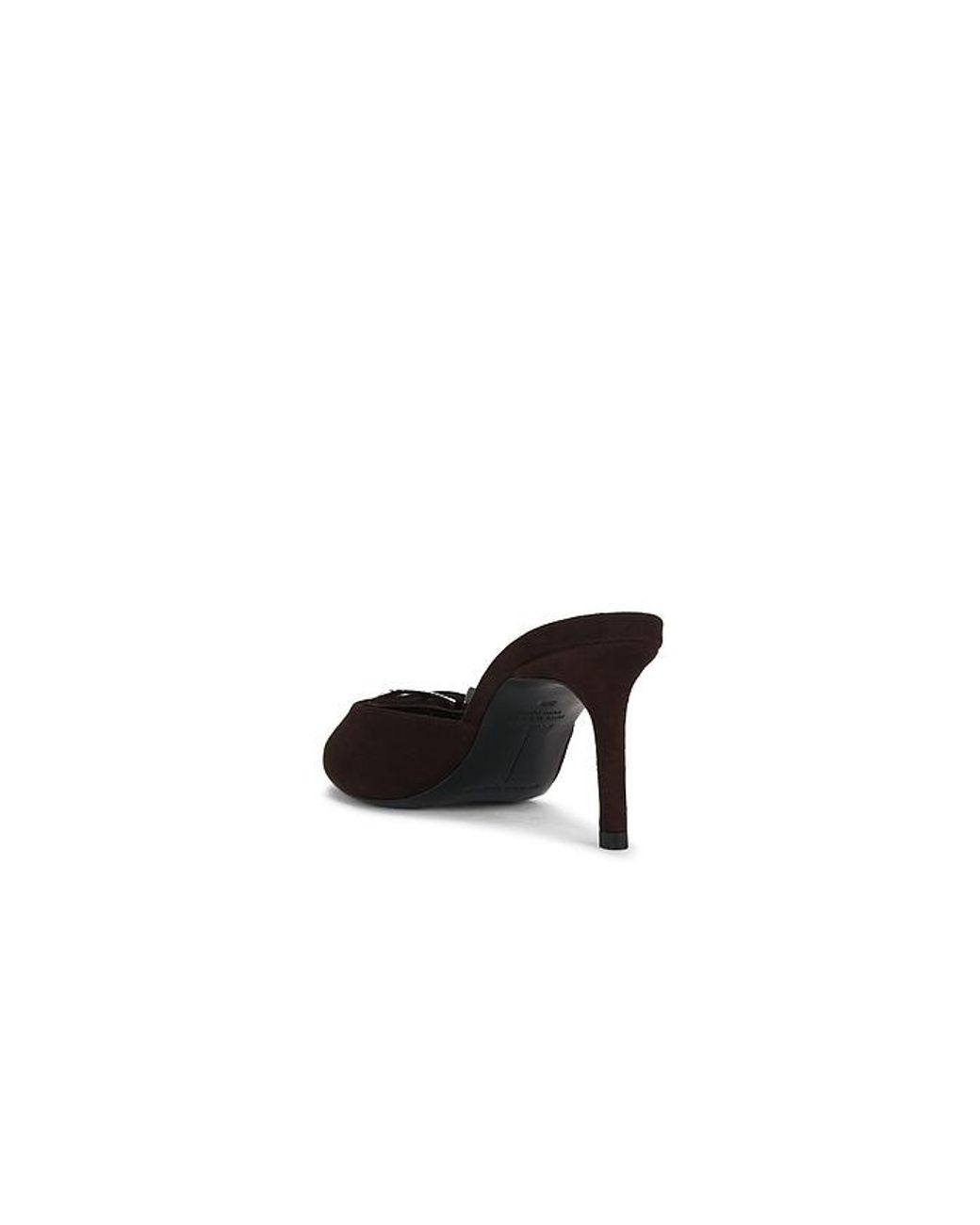 Black Suede Studio Black Elena 70 Mule