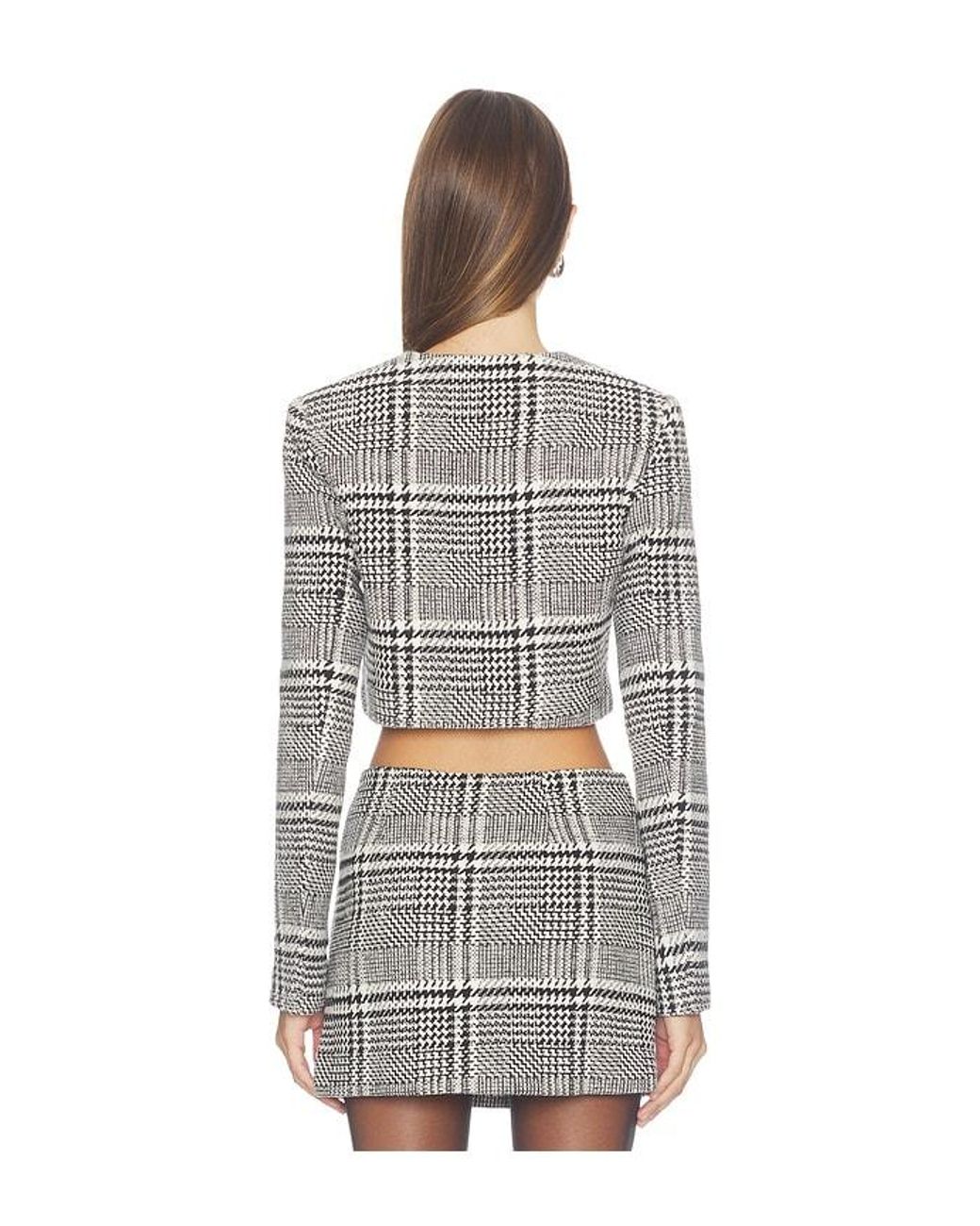MORE TO COME White Davina Cropped Jacket