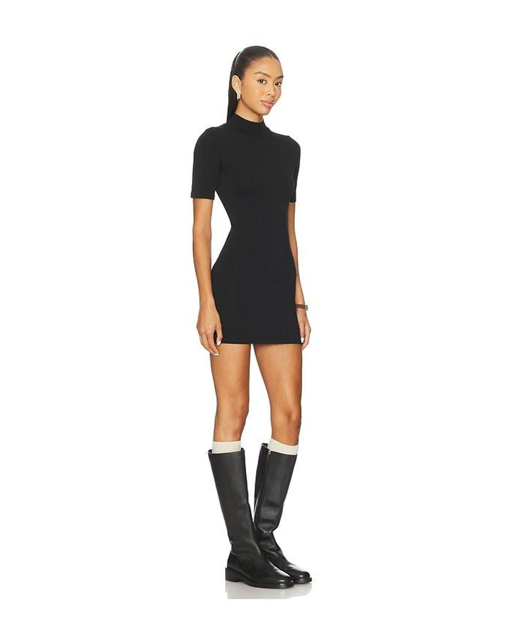 ALL THE WAYS Black Tawny Mini Dress