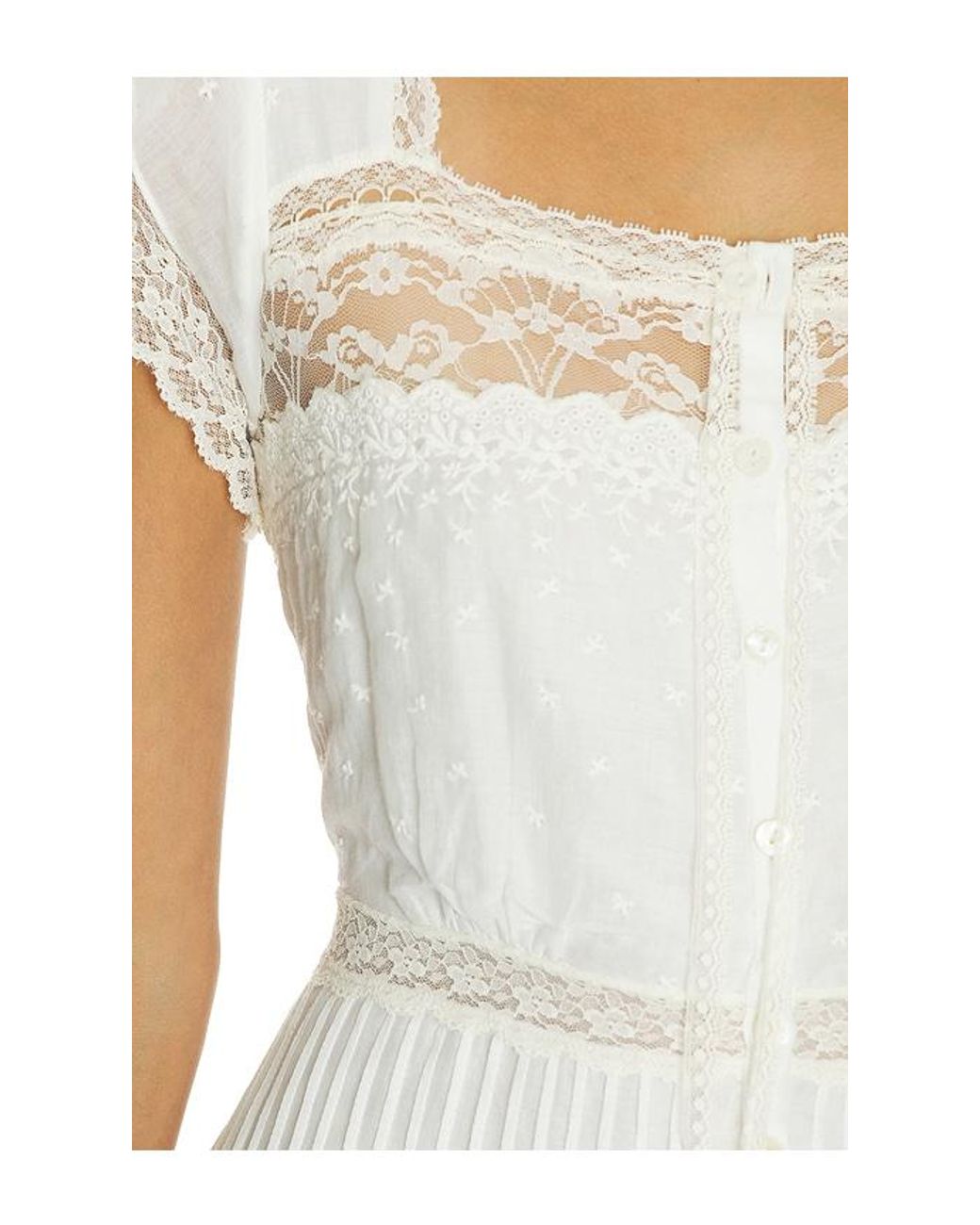 LoveShackFancy White Georgine Dress