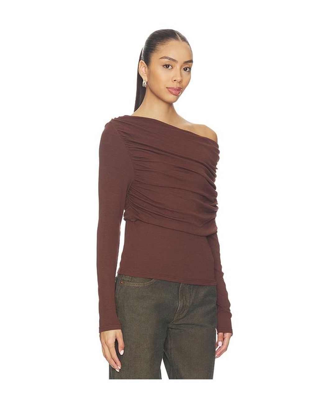 SNDY'S Red Strick-Top Reena