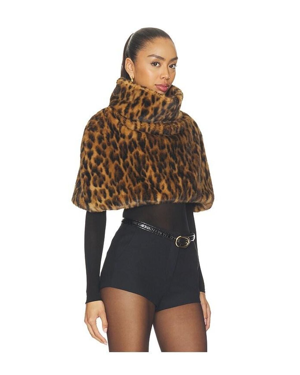 Norma Kamali Multicolor Turtle Capelet