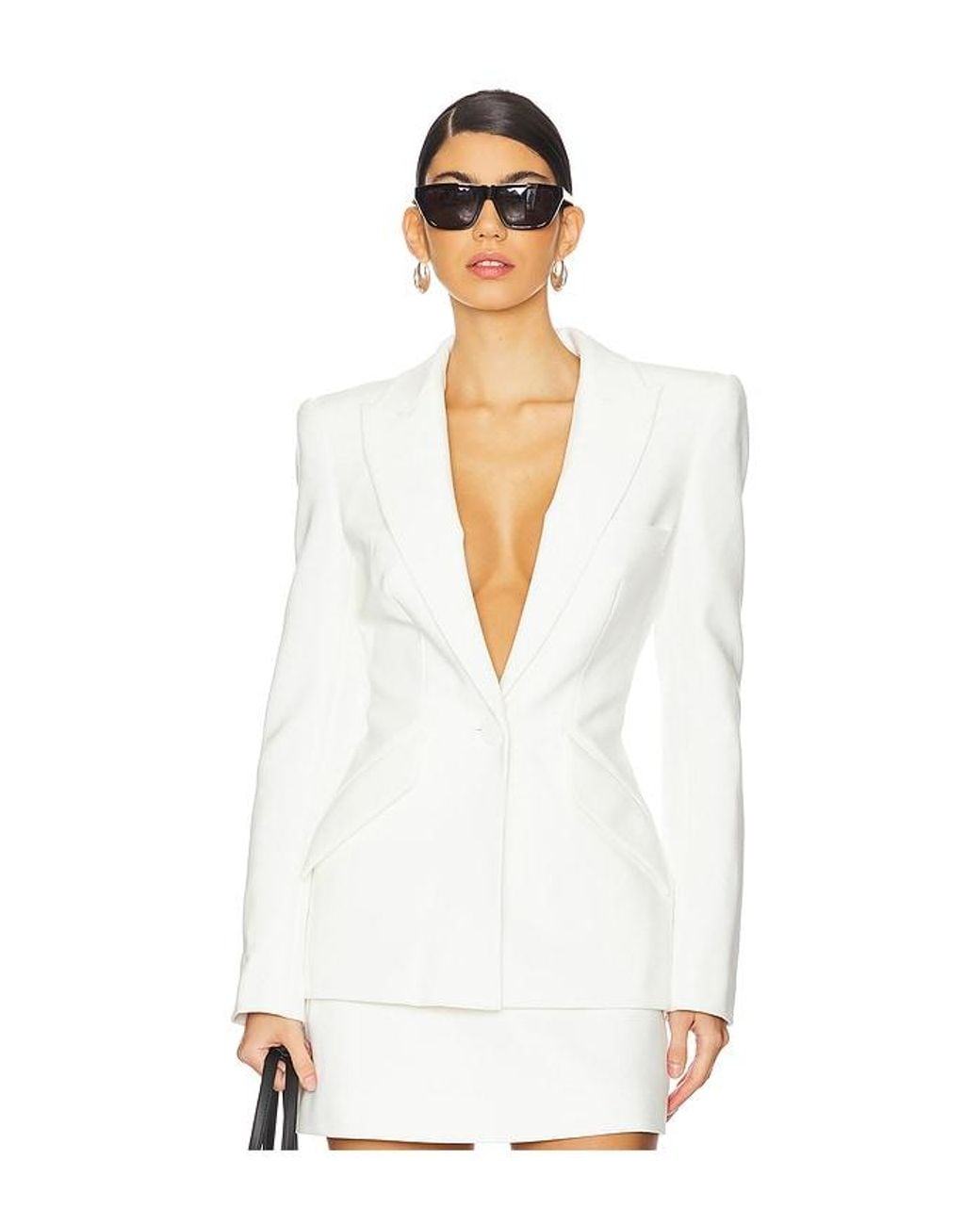 Sans Faff White Sloan Structured Blazer