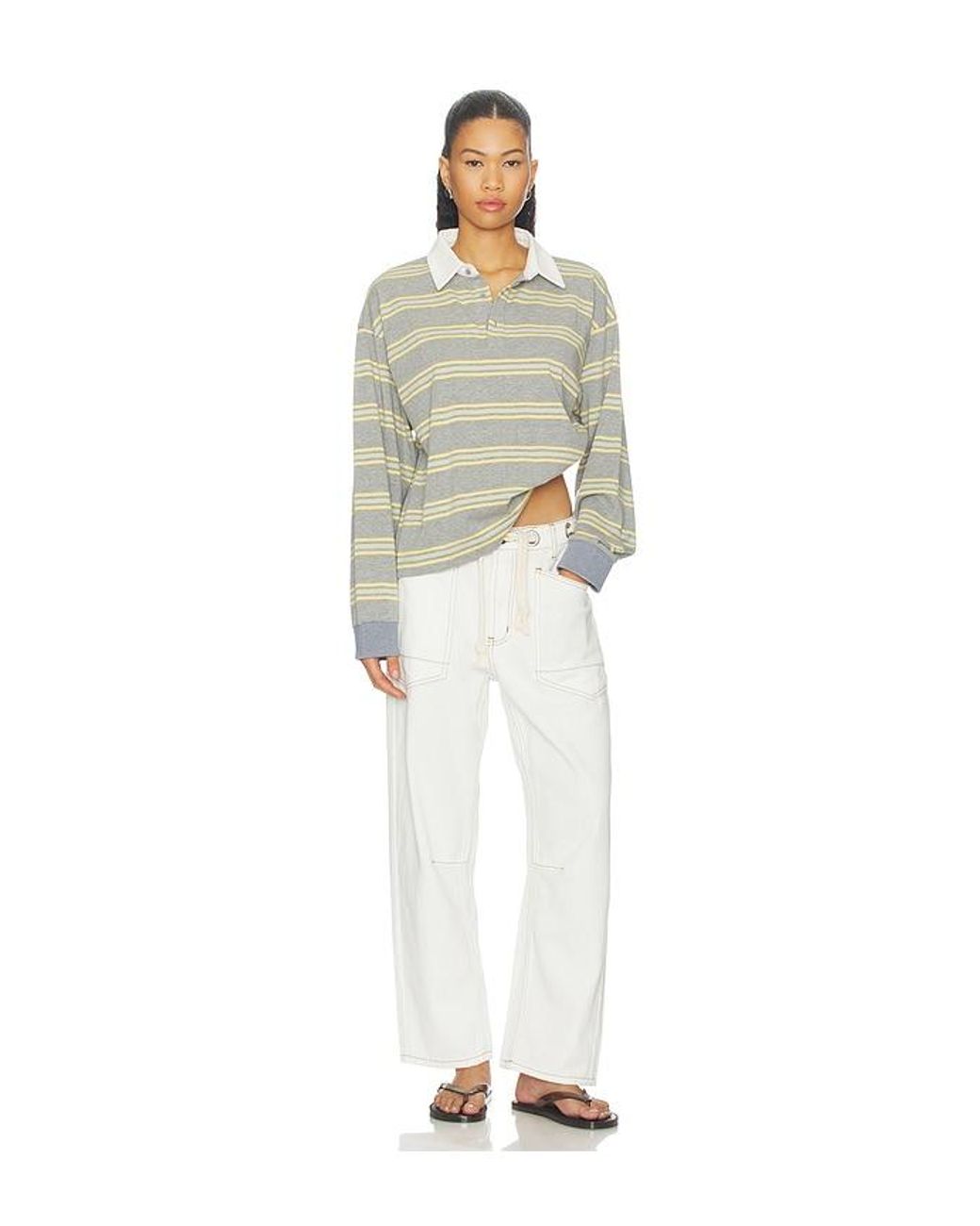 Lioness Natural X Revolve Countryside Jersey Polo