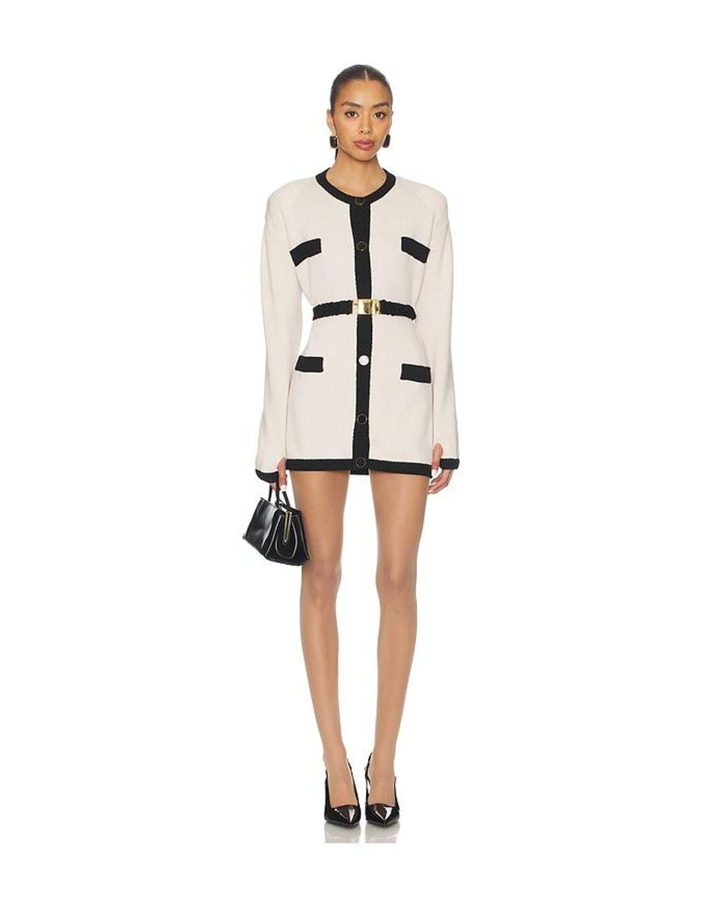 ROWEN ROSE X Revolve Long Sleeve Mini Dress in Black | Lyst ROWEN ROSE X Revolve Long Sleeve Mini Dress in Black | Lyst