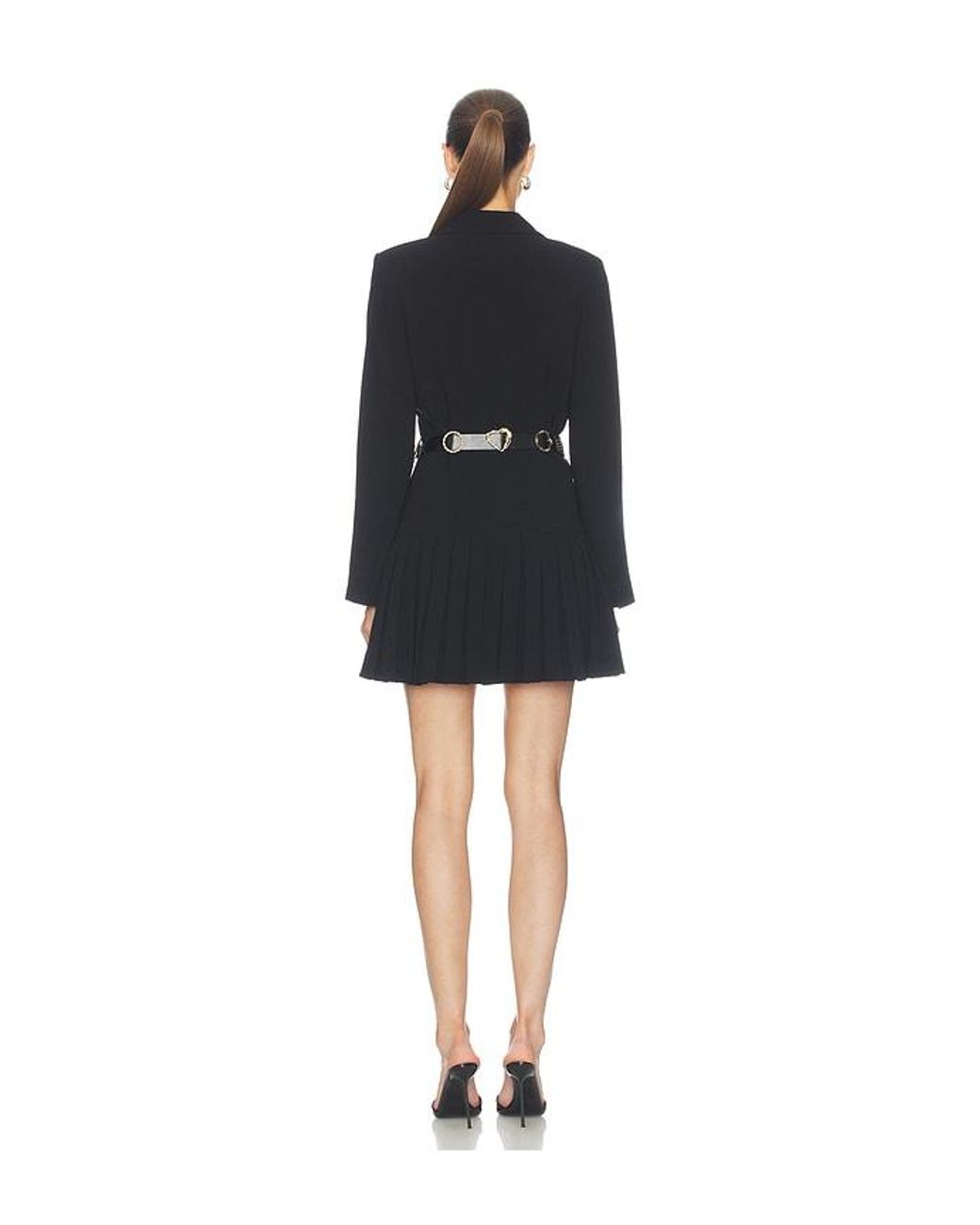 Cinq À Sept Black Belted Saule Dress