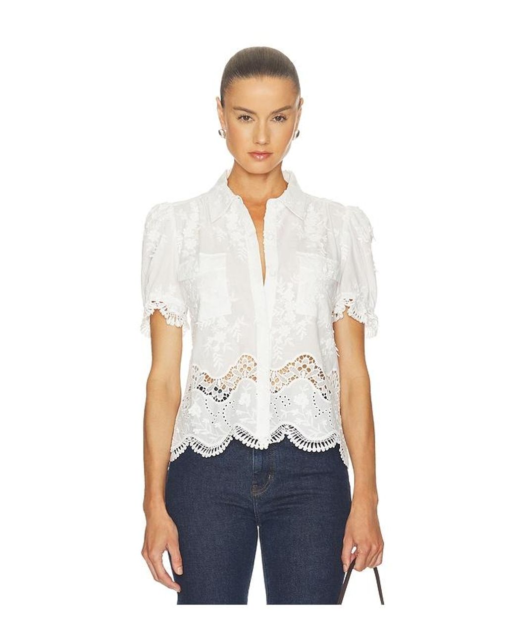 Generation Love White Mina 3d Voile Shirt