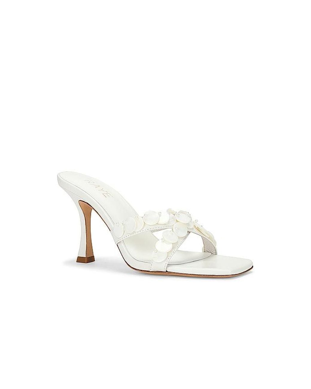 Raye White Perla Mule