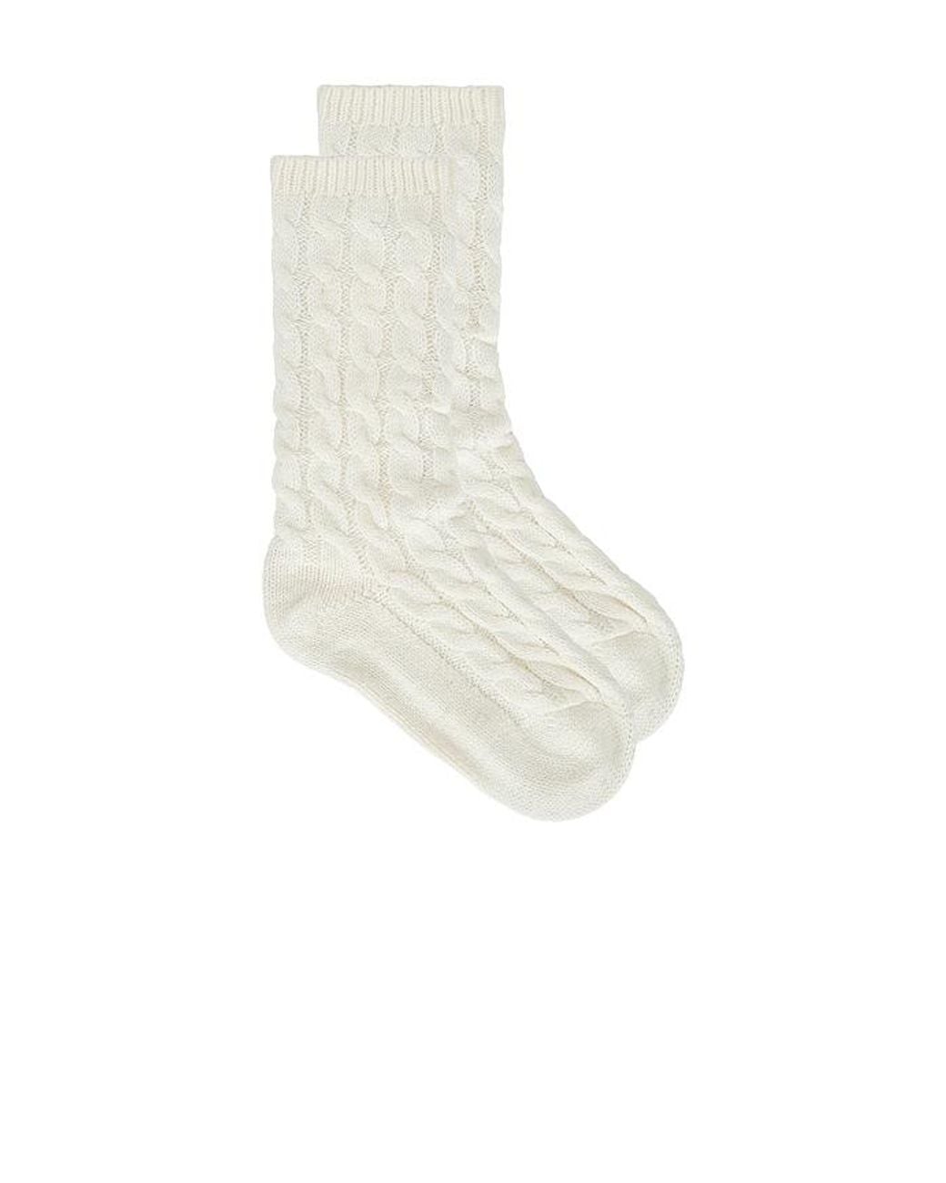 Eberjey White Cozy Sock