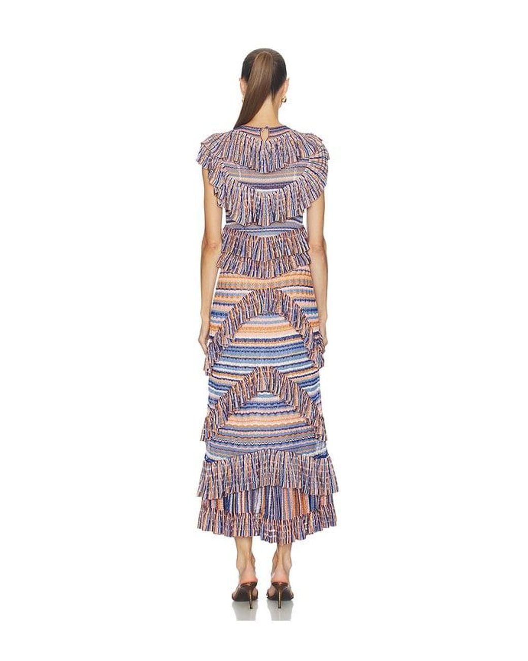 Ulla Johnson White Raina Ruffle Knit Dress