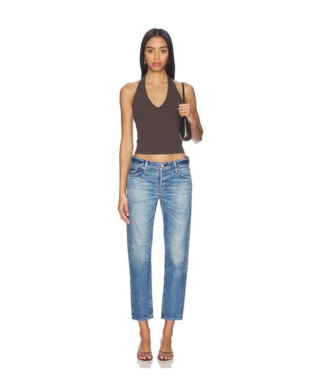 Moussy Blue Wrentham Tapered Jeans