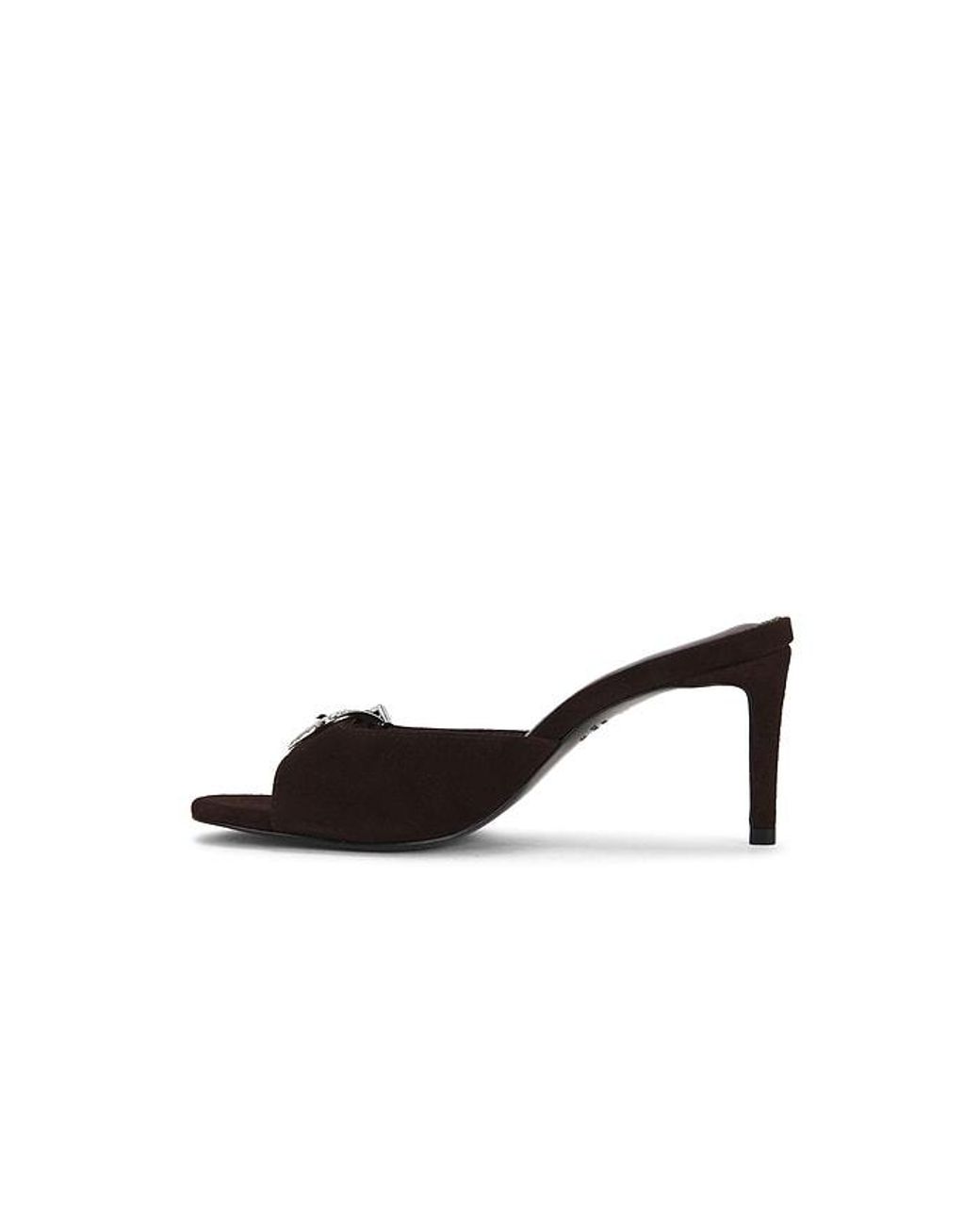 Black Suede Studio Black Elena 70 Mule