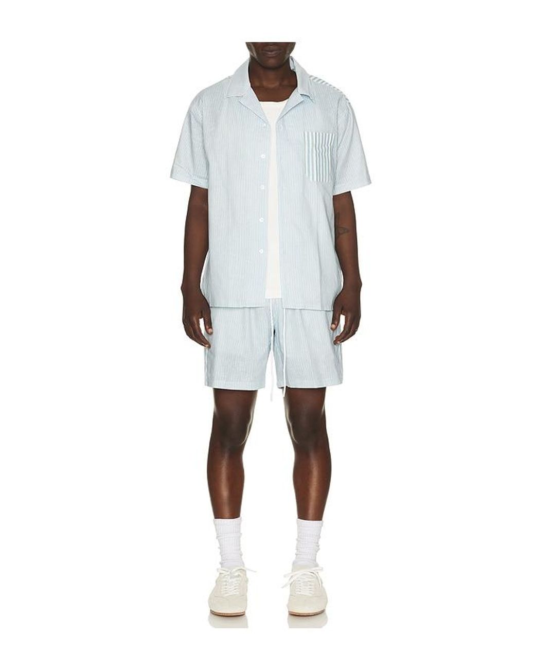 Motel Margarita White Del Mar Button Up Shirt for men