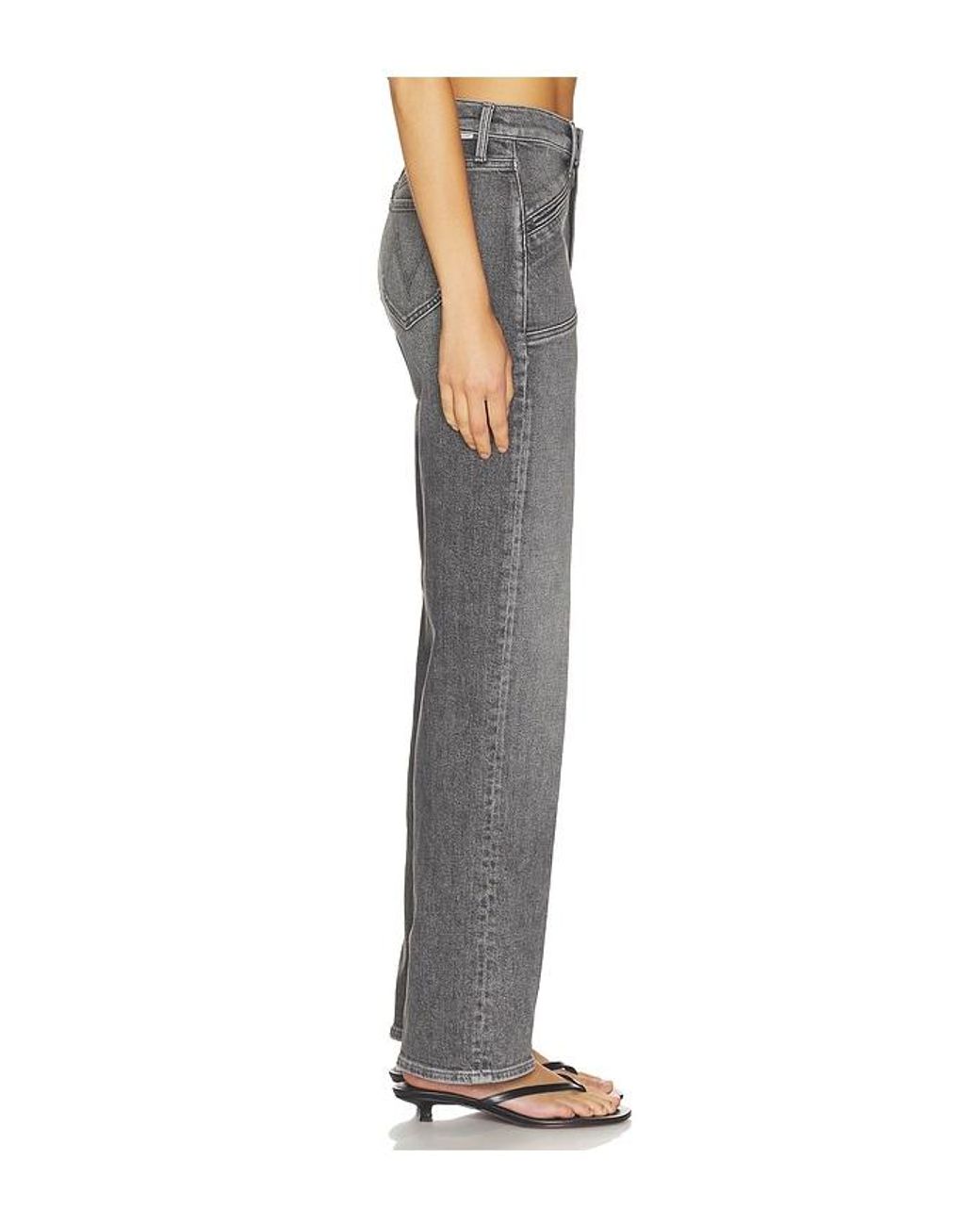 Mother Gray The Rambler Utility Sneak Jeans