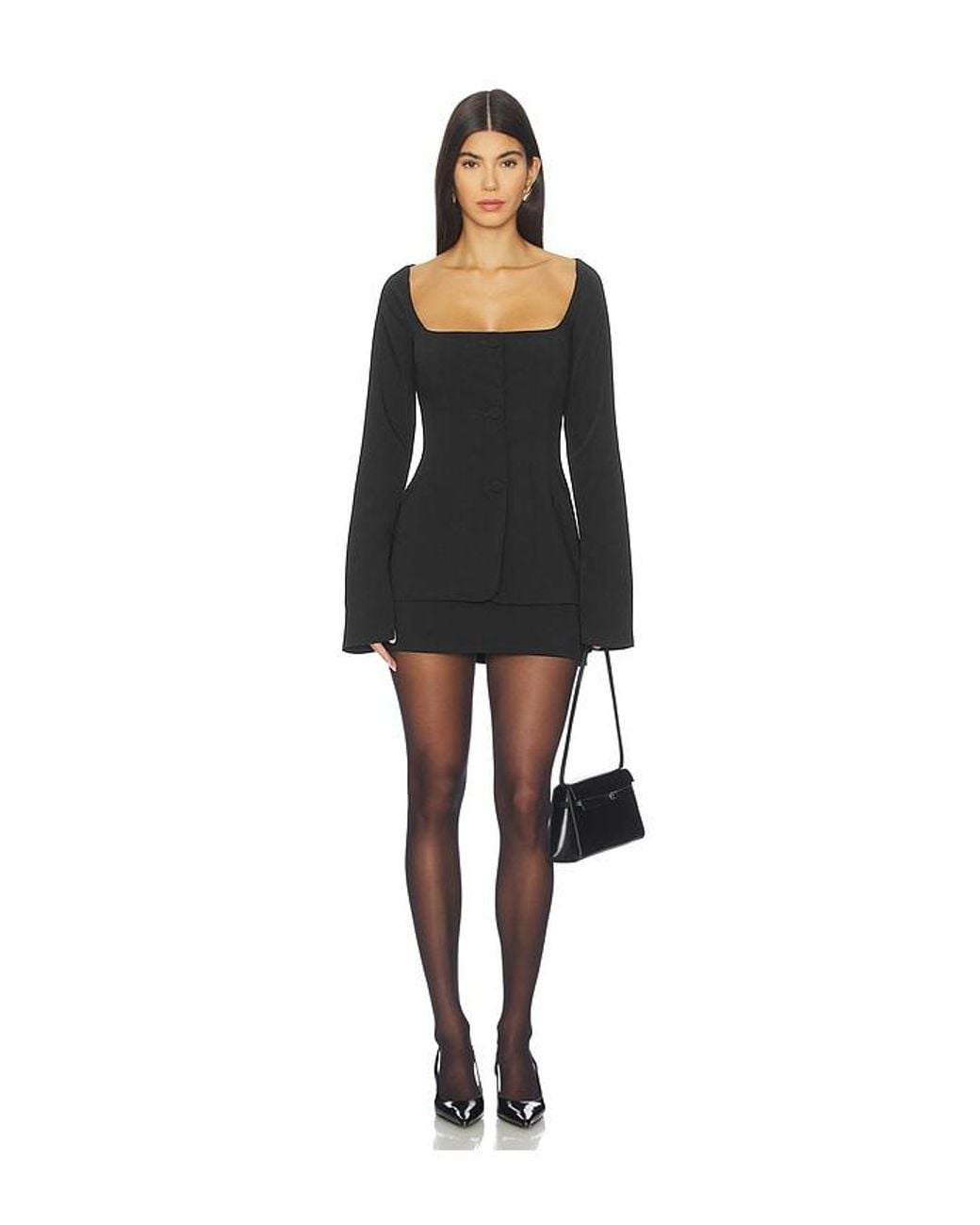 Lovers + Friends Black Piada Mini Dress