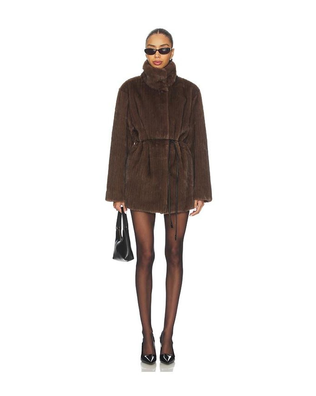 LPA Brown Maria Faux Fur Coat