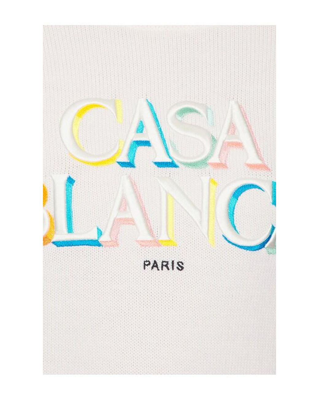 Casablanca White Stacked Logo Jumper