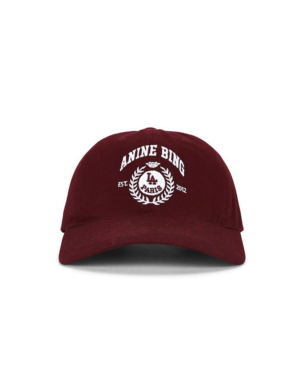 Anine Bing Red Jeremy Baseball Collegiate Cap