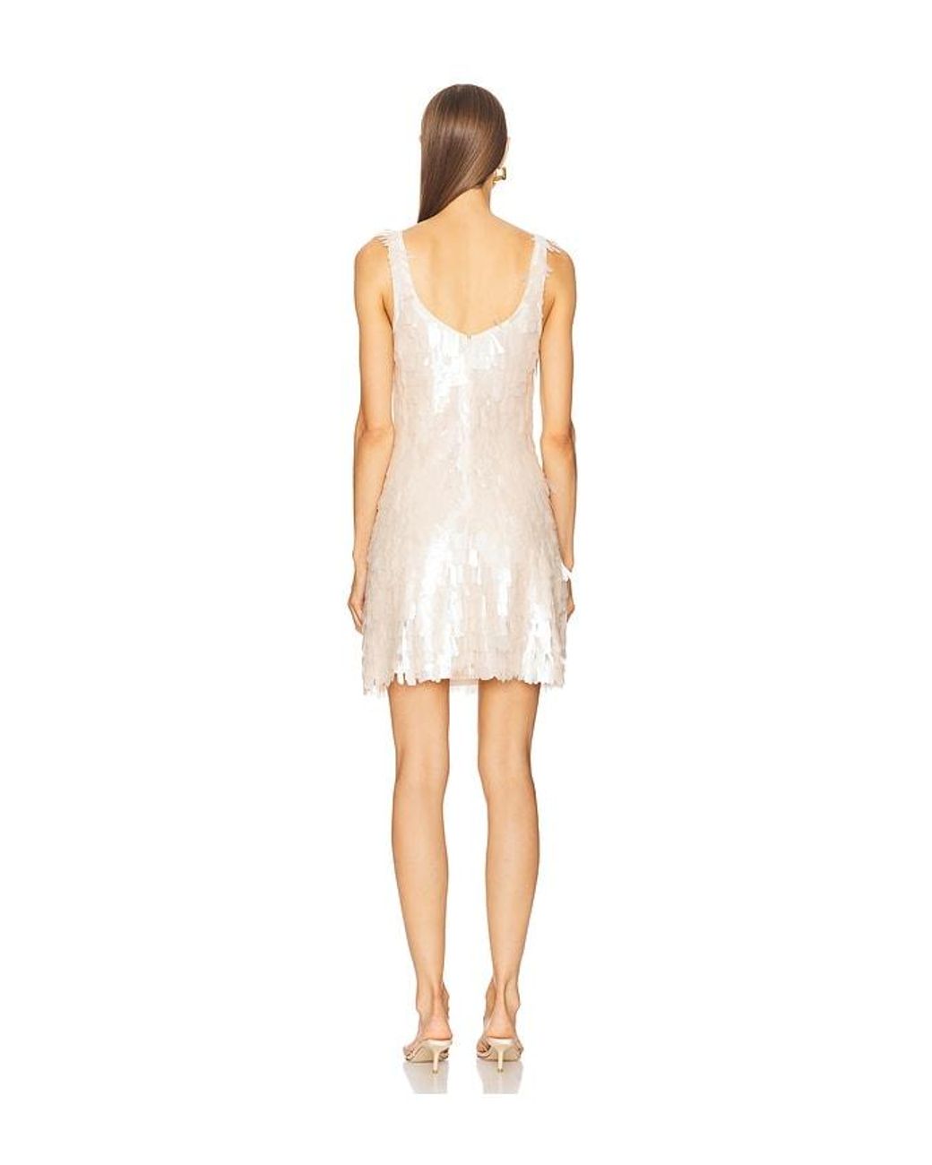 ROBE COURTE ONYX en Blush Jonathan Simkhai en coloris White