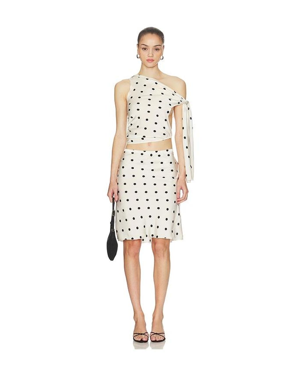 Lioness Black Shoreline Midi Skirt