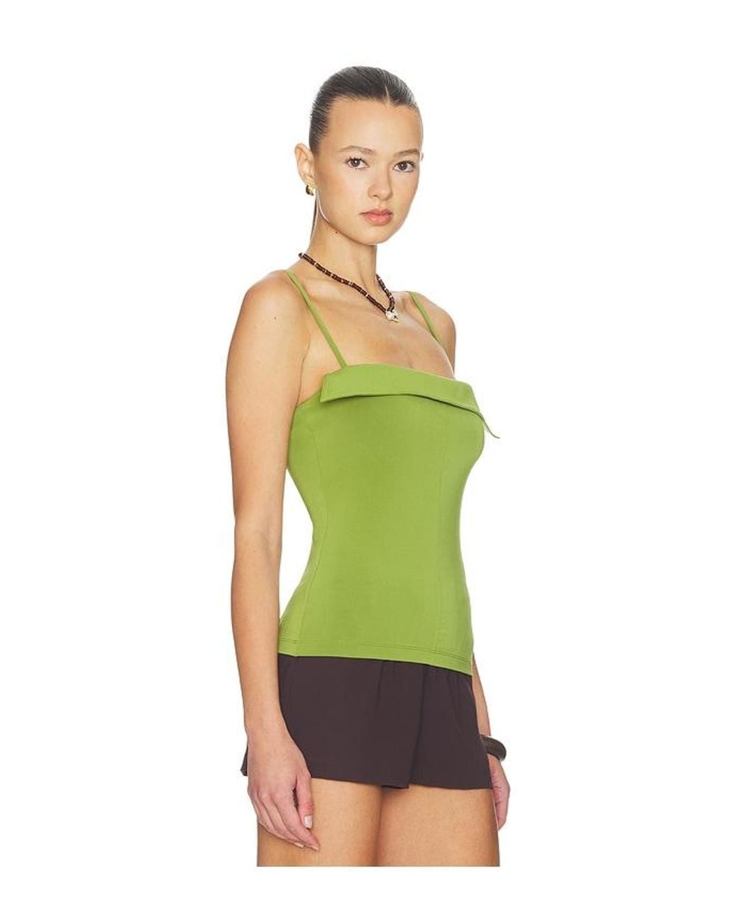 Nanushka Green Marinie Top