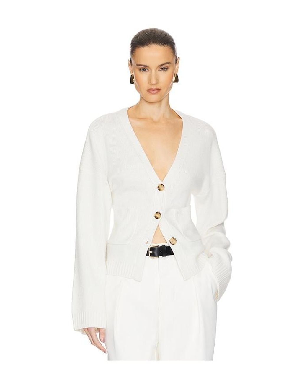 Helsa White Sanna Cardigan