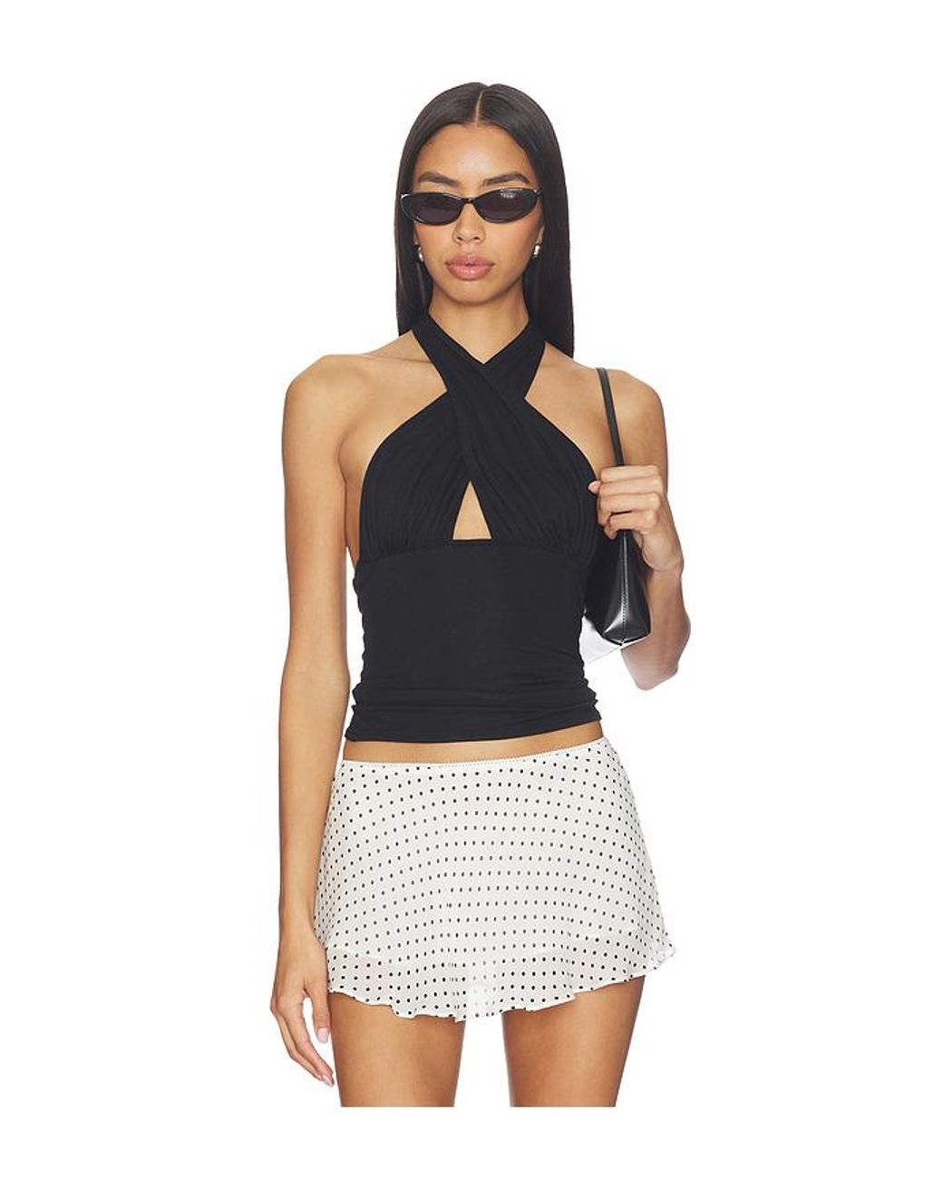 Lovers + Friends Black Cordella Top