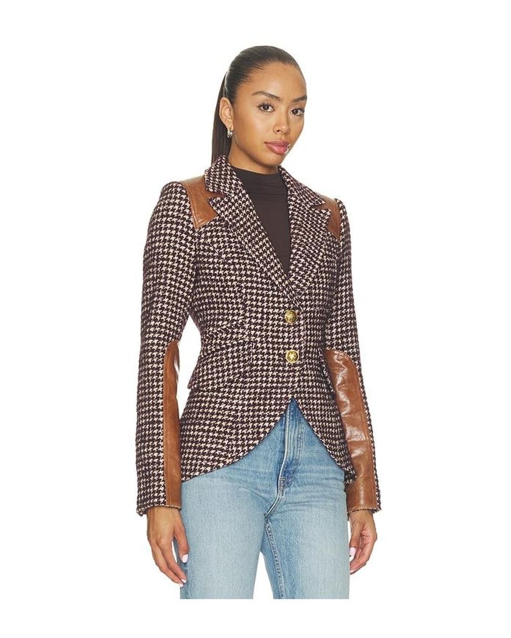 Smythe Blue Saddle-Patch Equestrian Blazer