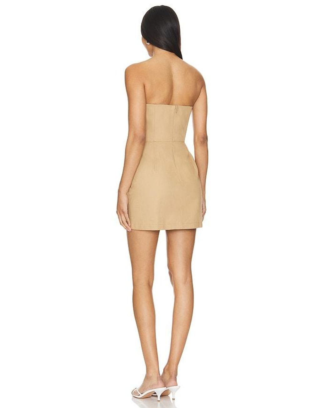 Amanda Uprichard Natural Meline Dress