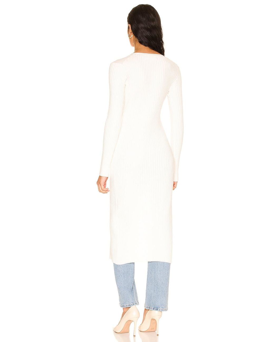 525 Cotton Wide Rib Long Cardigan | Lyst UK