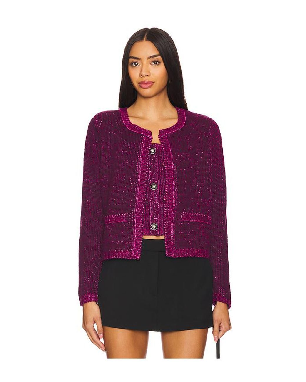 スティーブマッデン Steve Madden Melissa Sweater レディース Sweaters Plum Steve Madden Apparel Women's Melissa Sweater, Plum at Amazon