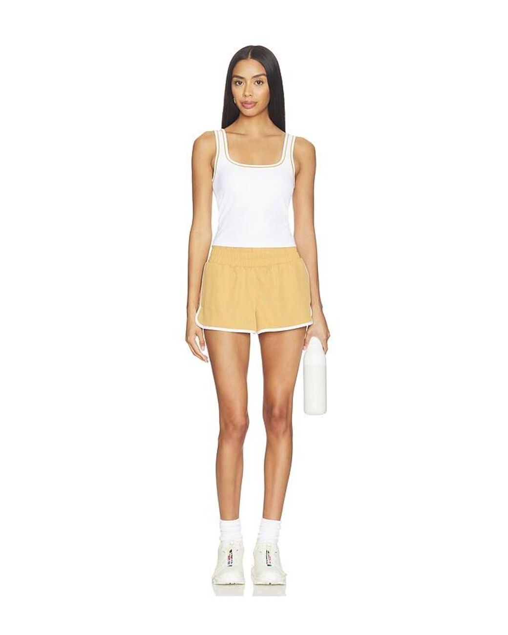 Varley White Arlington Running Short