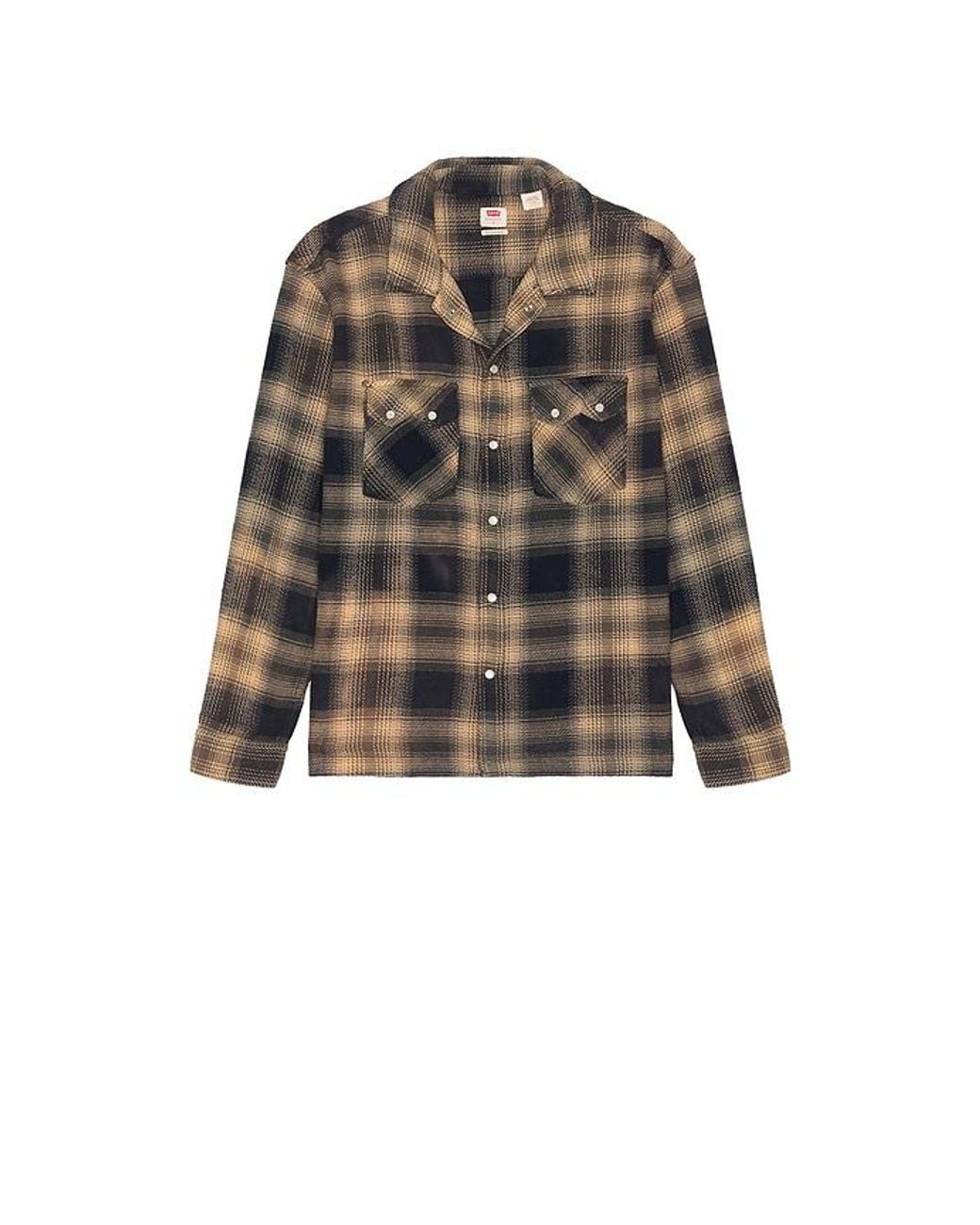 Levi's Black Boxy Western Long Sleeve Shirt for men