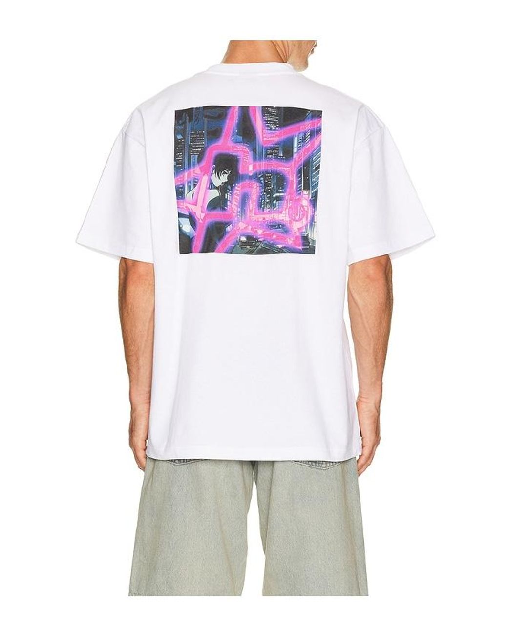 Huf White Cyberpunk Tee for men