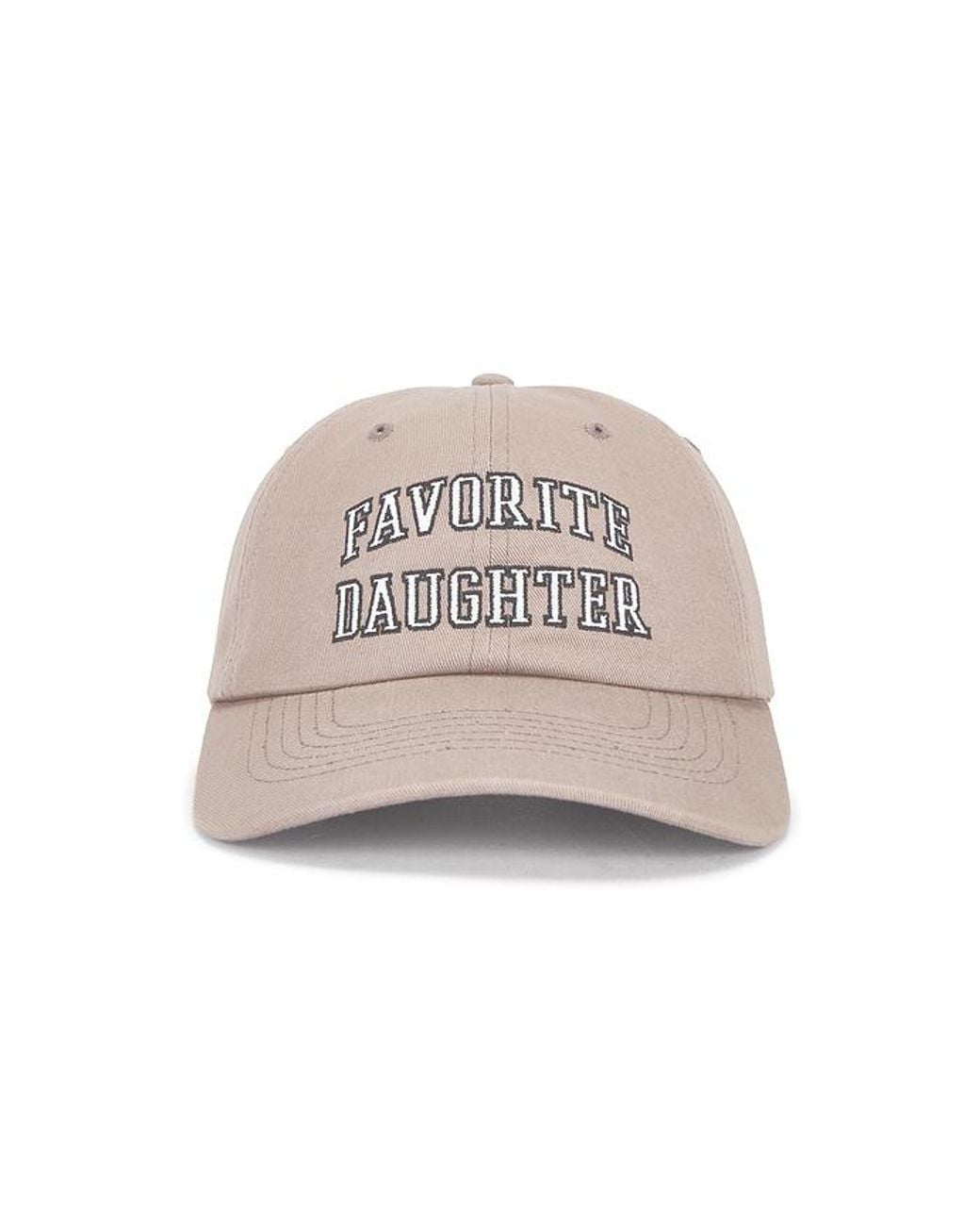 FAVORITE DAUGHTER Natural The Collegiate Logo Baseball Cap