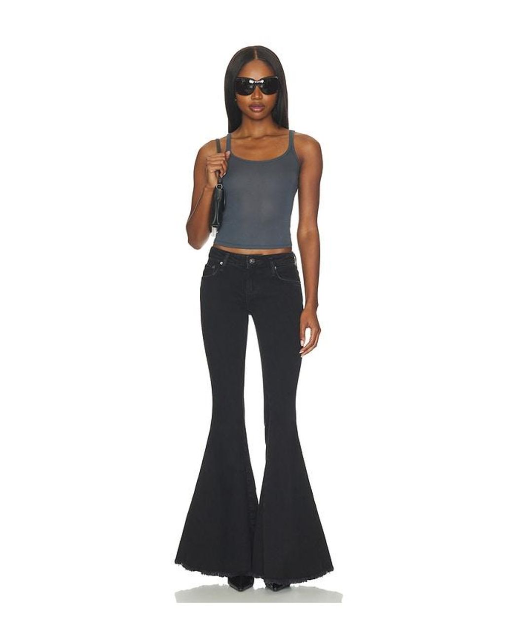 Free People Black X We The Free Emre Flare Jean