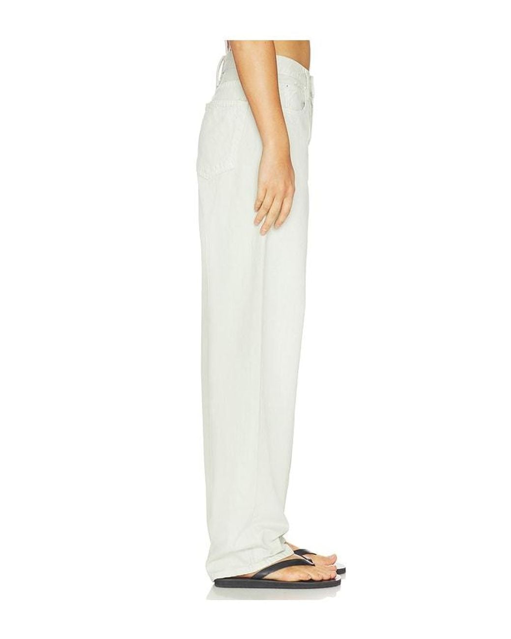 SLVRLAKE Denim White Tess Long Jeans