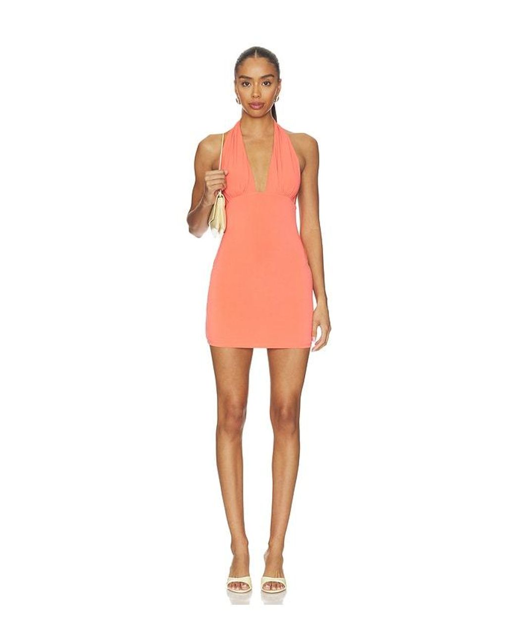 Lovers + Friends Orange Lupa Mini Dress