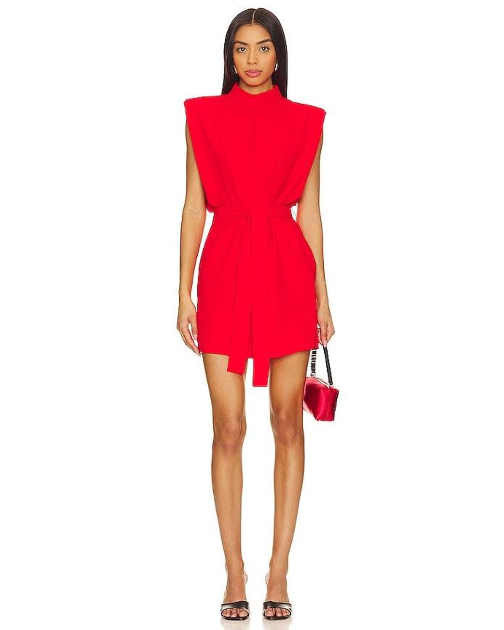 Amanda Uprichard Red X Revolve Cleary Dress