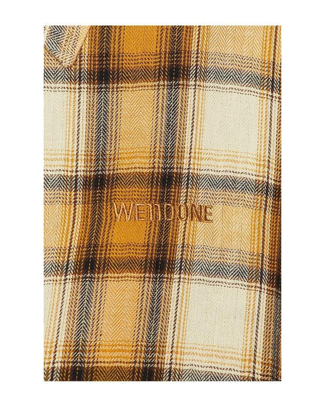 we11done Yellow Reworked Jersey Shirt for men
