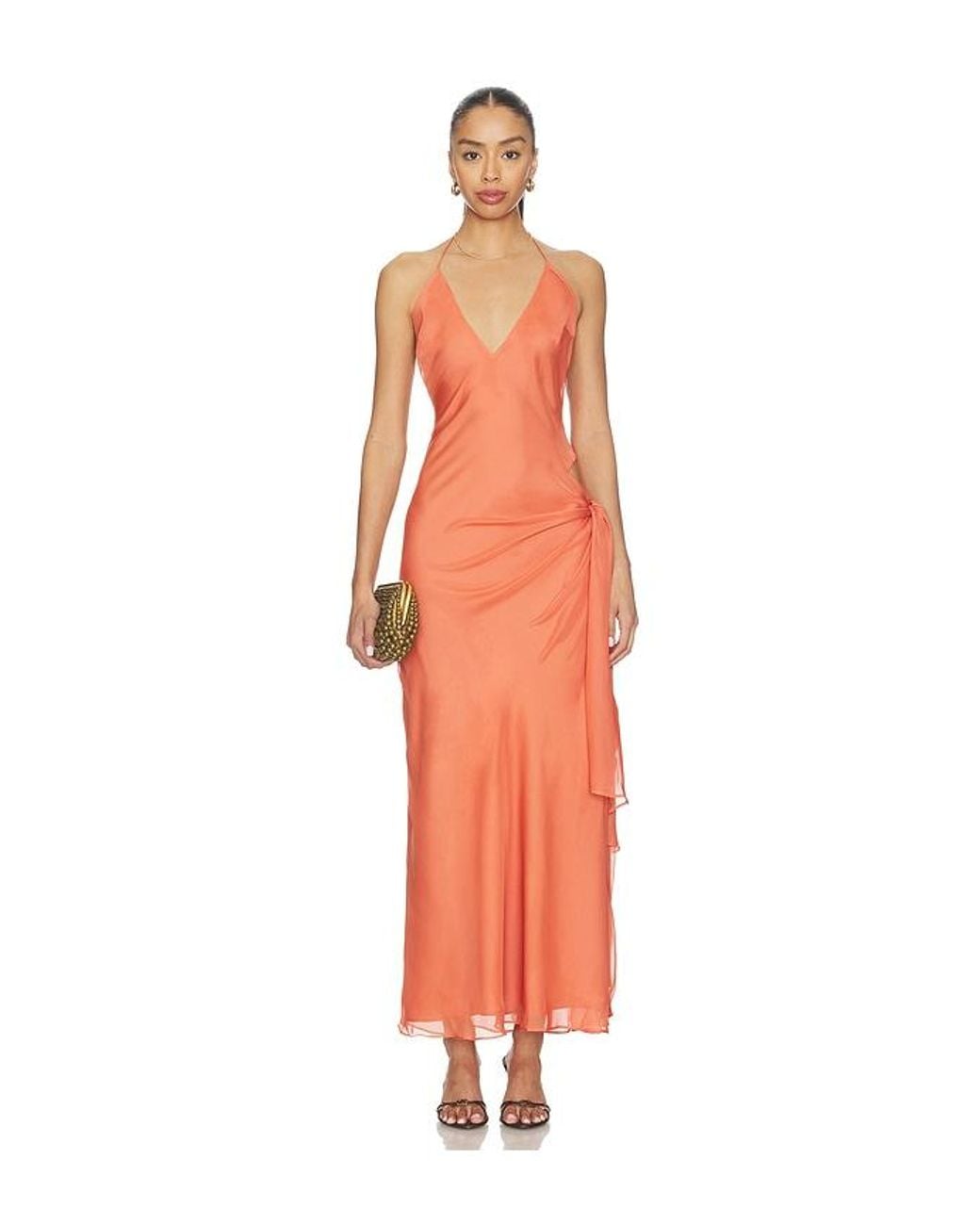 Bardot Orange Cyrel Cut Out Maxi Dress