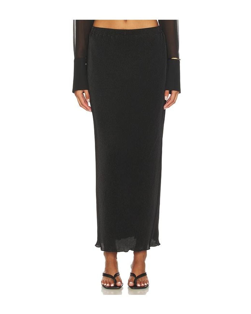 Lovers + Friends Black Gala Maxi Skirt