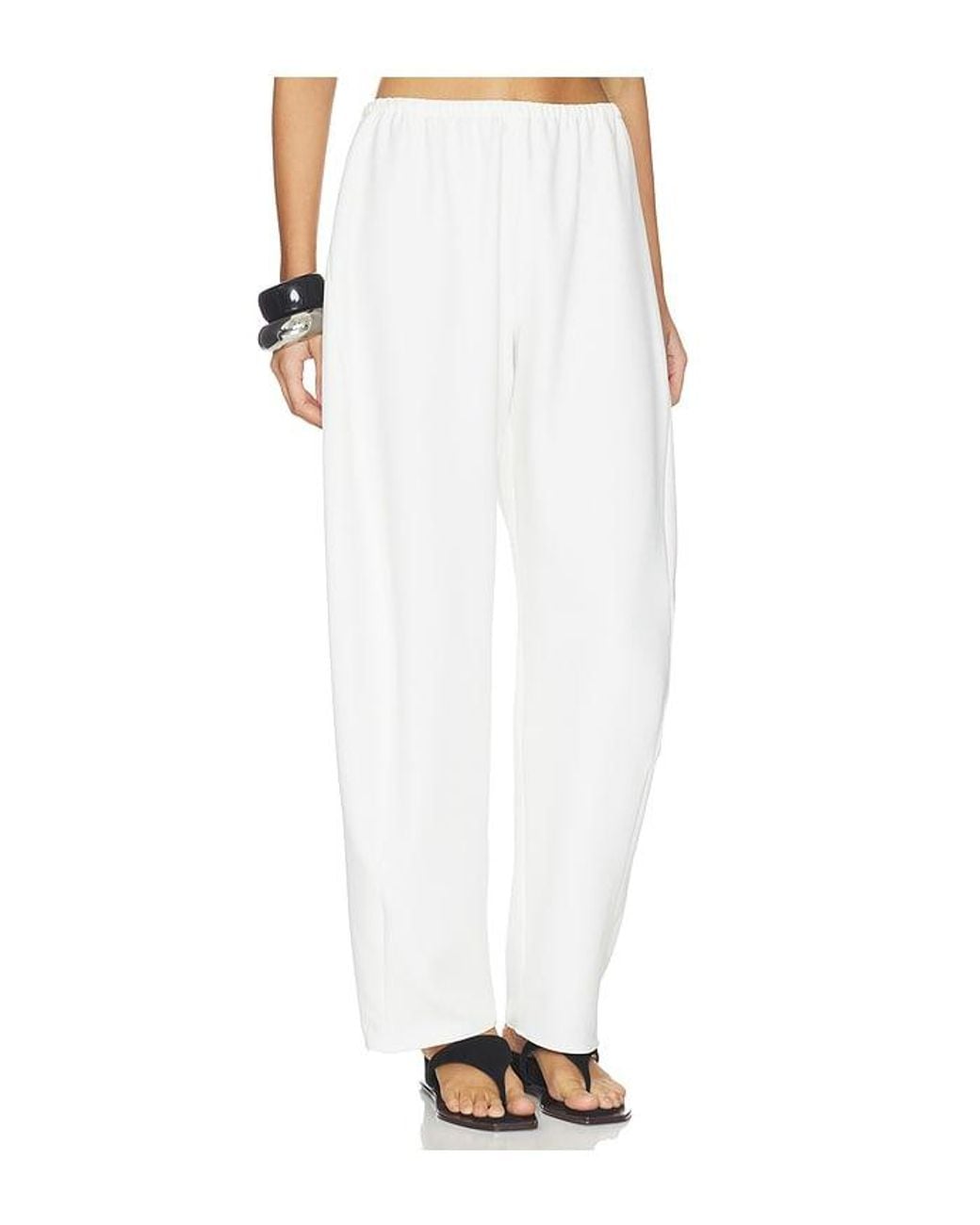 La Ligne White Barrel Leg Colby