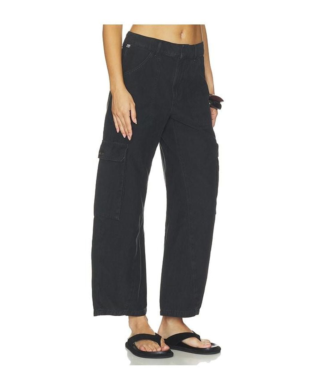 Citizens of Humanity Black Thassos Twisted Seam Utility Pants