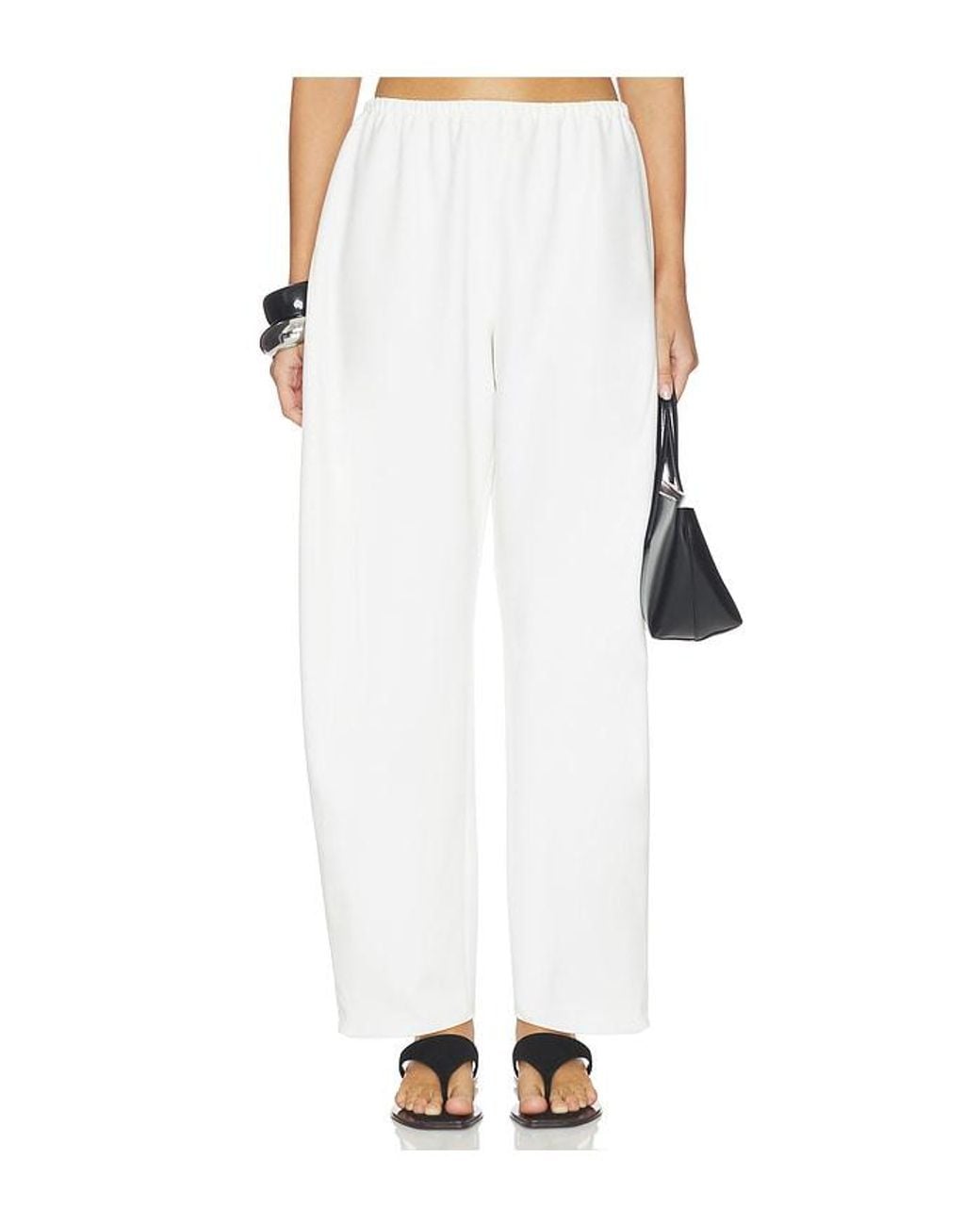 La Ligne White Barrel Leg Colby