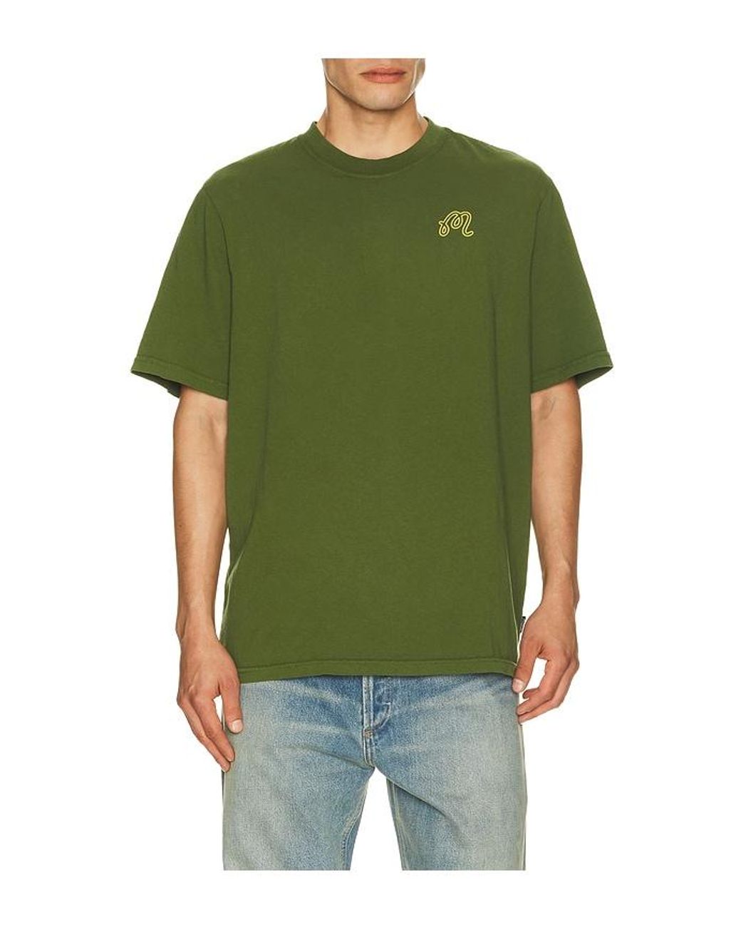 Malbon Green Bermuda Trinity Tee for men