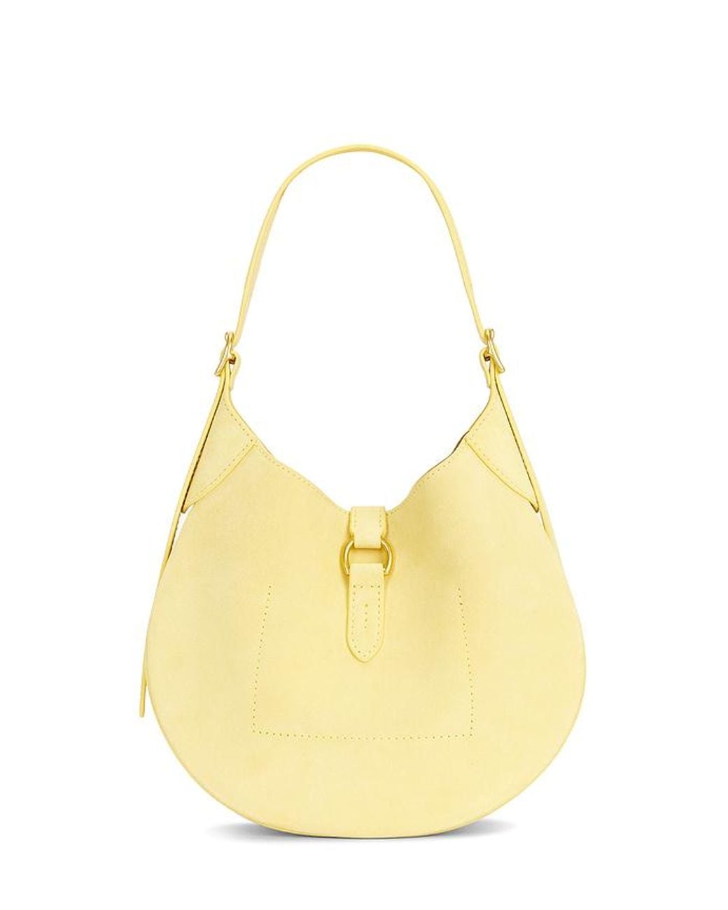 Polo Ralph Lauren Yellow Suede Small Shoulder Bag