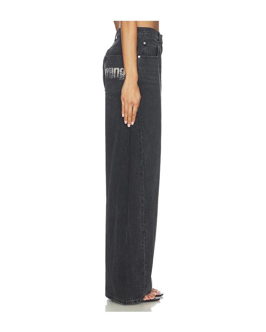 Alexander Wang Blue Blow Up Jean With Crystal Pockets