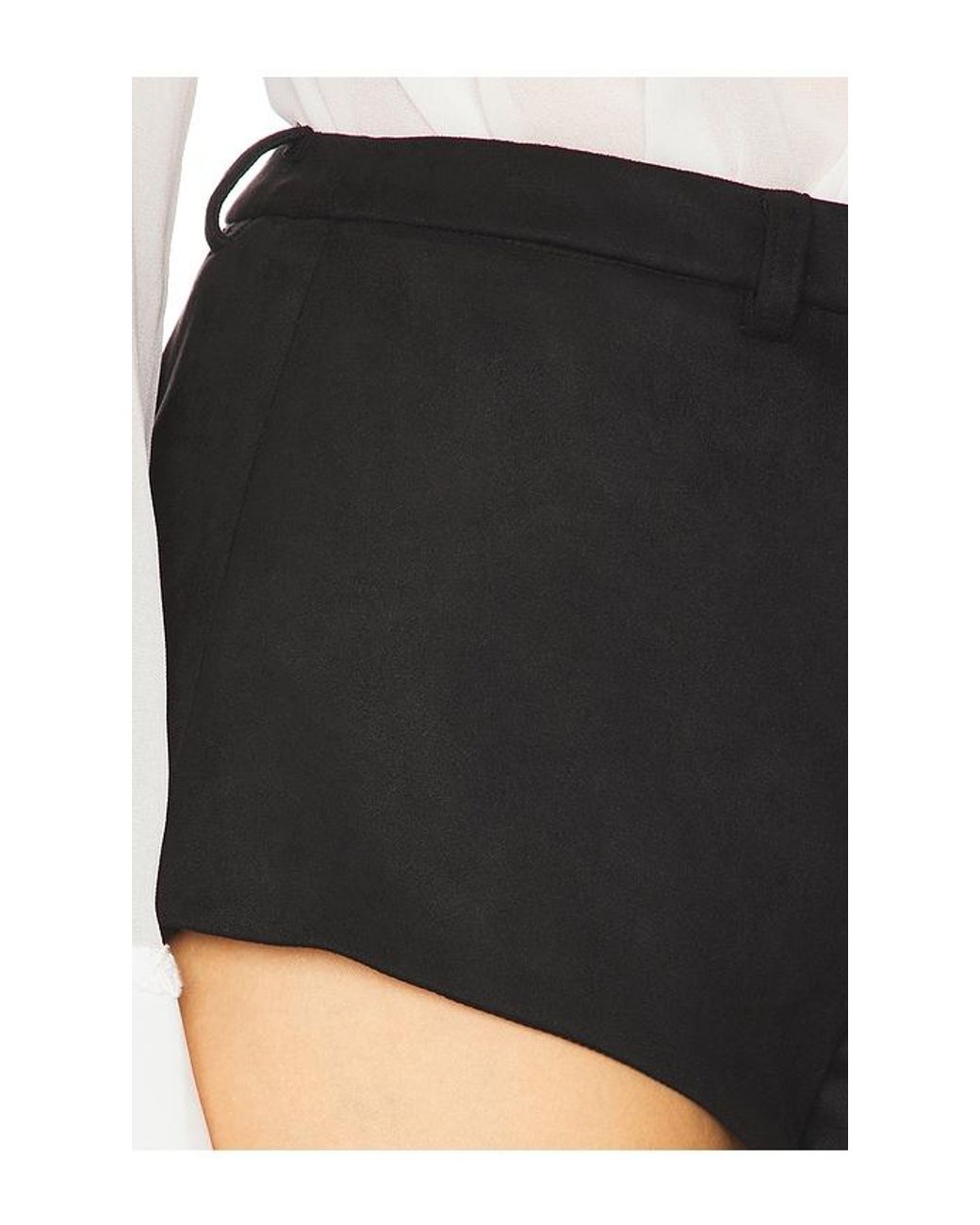 Bardot Black Jayla Faux Suede Mini Short