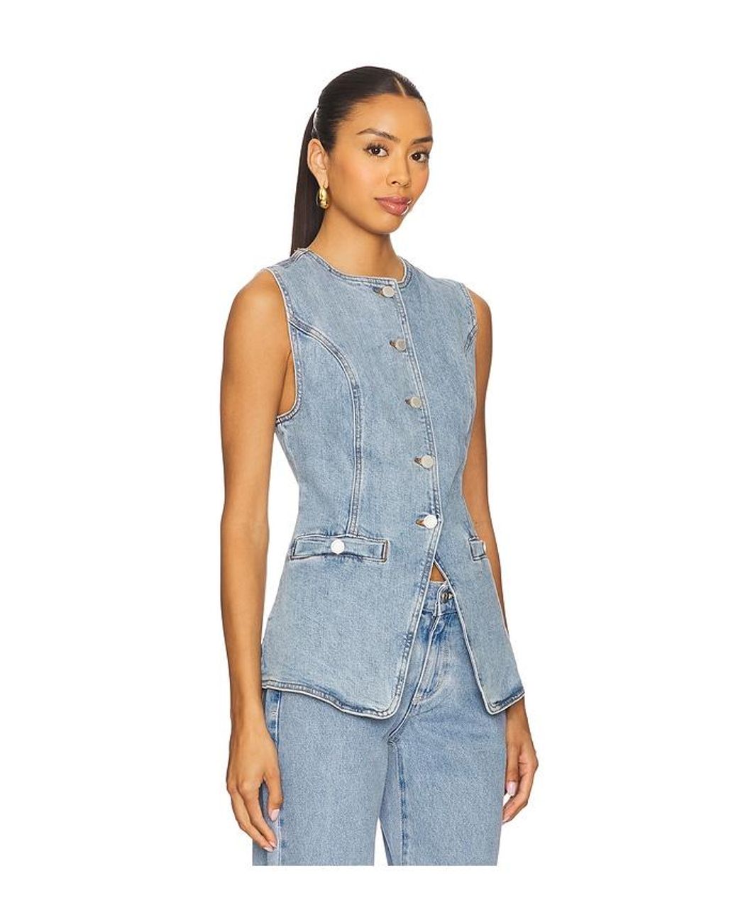 Blank NYC Blue Denim Vest